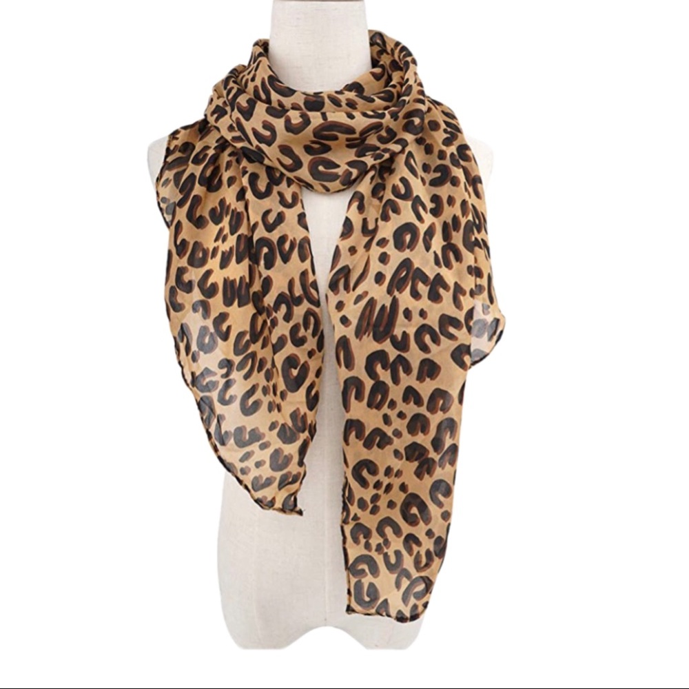 Animal Print Scarf. Lightweight & Flowy.